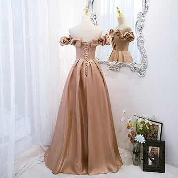 A line Off The Shoulder Long Prom Dresses HZ1023